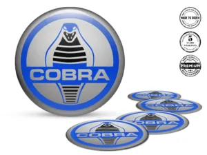 Shelby Emblema Bombado Diseño Logos de Rueda en Resina